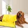 Pet dog cat bath towel soft coral fleece absorbent towel quick-drying bath towel convenient cleaning wipes pet supplies dropship