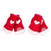 Dog Paw Protection Knitted Socks – Red Hearts, 4-Piece Set