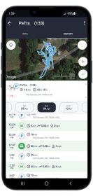 Rechargeable GSM Waterproof GPS Puppy Tracking Device Collar Mounted Size XXL