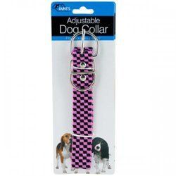 Pink Fashion Adjustable Nylon Dog Collar – Pack of 24