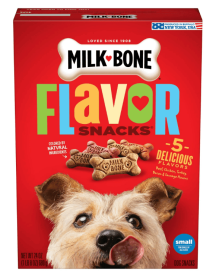 Milk-Bone Flavor Snacks Small Dog Biscuits, Flavored Crunchy Dog Treats, 24 oz.