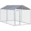 Large Outdoor Dog Kennel Playpen with Cover and Lockable Door