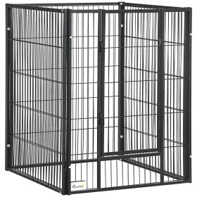 6 Panel 32.5" - 59" x 40" Dog Playpen, Heavy Duty Pet Playpen for Indoor Outdoor, Small Medium and Large Dogs