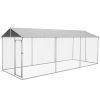 Outdoor Dog Kennel Run 19.7x7.5x7.5 with Waterproof UV Resistant Cover for All Sizes