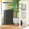 8 Panels Dog Playpen, Foldable Portable Pet Playpen with Door, for Small & Medium Dogs, 30"H