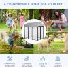 Outdoor Dog Kennel with Waterproof UV-Resistant Cover, 6 x 4 x 6 ft