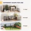7 Panel Dog Whelping Box Convertible DIY Pet Playpen with Washable Pee Pads, 600D Oxford Fabric, 96" x 48" x 24"