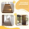 Extra Tall Dog Gate with Door, Pressure Fit, Auto Close, Double Locking for Doorways Hallways Stairs, 29"-32", Black
