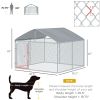 Outdoor Dog Run with Roof and Weather-Resistant Cover – 7.5×7.5×5.7 ft