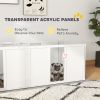 Whelping Box for Dogs and Puppies, Dog Birth Supplies Indoor w/ Adjustable Height Doors, for Small Sized Dogs