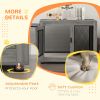 Pet Crate End Table with Water-Resistant Cushion for Large & Medium Dogs
