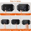 Wireless GPS Dog Fence Rechargeable Waterproof Electric Collar Adjustable Radius Pet Containment System