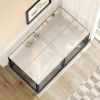 Large Indoor Dog Playpen with Top – 63.7" x 34.2" x 31.7" Black