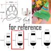 Green Christmas Tree Knitted Pet Socks for Dogs – 4 Pieces