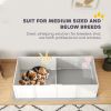 Whelping Box for Dogs and Puppies w/ Waterproof Pee Pad & Adjustable Door for Medium, Small Dogs, 77" x 38" x 19"