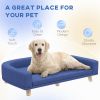 Dog Sofa Couch Bed with Washable Cushion for Large Dogs, Cats, Blue