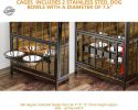 Indoor Furniture Dog Cage for Large Dogs – 41" Heavy Duty Sturdy Crate