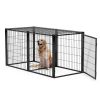 Indoor Dog Crate with Top for Small & Medium Dogs – 63" x 29.9" x 31.9"