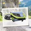 Dog Bike Trailer 2-In-1 Pet Stroller with Canopy and Storage Pockets, Green