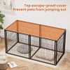 Indoor Dog Crate with Top for Small & Medium Dogs – 63" x 29.9" x 31.9"
