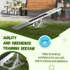 Wood Pet Seesaw, Dog Agility Training Equipment for Obedience Training, Weather Resistant, White