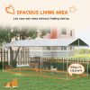 Outdoor Dog Kennel Run 19.7x7.5x7.5 with Waterproof UV Resistant Cover for All Sizes