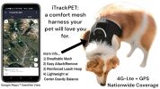 Mini GPS Dog Collar Android App Compatible Waterproof Tracking Device Size S