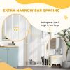 67" Extra Tall Pet Gate, 30"-41" Dog Gate with Cat Door, 1.4" Narrow Gap, 2.8" and 5.5" Extension, for Doorway, Hallway