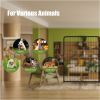 Dog Playpen, 40 Inch 8 Panels Puppy Playpen, Dog Exercise Pen for Large/Medium/Small Dogs, Foldable Dog Pen with Doors for RV, Camping, Yard