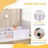 Whelping Box for Dogs, 20"H Puppy Whelping Box with Removable Doors, Dog Birth Supplies & Essentials for Indoor, 81" x 39" x 20", White