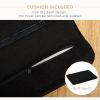 Modern Pet Sofa Cat or Medium Large Dog Couch W/ Removable Seat Cushion, Black