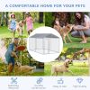 Large Outdoor Dog Kennel Playpen with Cover and Lockable Door