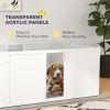 Whelping Box for Dogs and Puppies, Dog Birth Supplies Indoor w/ Adjustable Height Doors, for Medium Sized Dogs