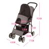Foldable Pet Stroller Trolley for Dogs & Cats – One-Click Folding Travel Jogger
