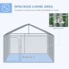 Outdoor Dog Run with Roof and Weather-Resistant Cover – 7.5×7.5×5.7 ft