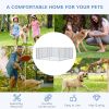 227.7 Sq. Ft. Dog Playpen Outdoor with Galvanized Steel Frame, for Small and Medium Dogs, 15.1' x 15.1' x 6'