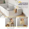 Whelping Box for Dogs and Puppies w/ Waterproof Pee Pad & Adjustable Door for Large, Medium, Small Dogs,96" x 47" x 19"