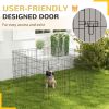30inch Foldable Metal Exercise Pet Playpen Yard Dog Puppy Kennel Cage 8 Panel