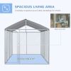 Large Outdoor Dog Kennel Playpen with Cover and Lockable Door