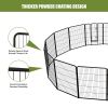 Dog Playpen, 40 Inch 16 Panels Puppy Playpen, Dog Exercise Pen for Large/Medium/Small Dogs, Foldable Dog Pen with Doors for RV, Camping, Yard