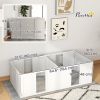 Whelping Box for Dogs and Puppies, Dog Birth Supplies Indoor w/ Adjustable Height Doors, for Small Sized Dogs
