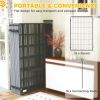 Heavy Duty Pet Playpen, 16 Panels Steel Dog Fence Puppy Exercise Pen with 2 Doors Locking Latch, 47" Height
