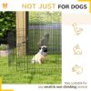 30inch Foldable Metal Exercise Pet Playpen Yard Dog Puppy Kennel Cage 8 Panel