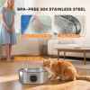 246 oz./7L Stainless Steel Cat Water Fountain with Filters, Ultra-Quiet Pump, for Cats, Dogs & Multi-Pet Homes