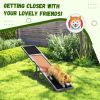 Wooden Dog Agility Seesaw for Training and Exercise, Weather Resistant, 83" L x 16" W x 14" H, Gray
