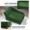 Pet Sofa Bed Couch with Storage, Pet Sofa for Cats and Small Dogs, Green