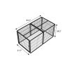 Large Indoor Dog Playpen with Top – 63.7" x 34.2" x 31.7" Black