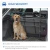 Adjustable Pet Car Barrier for SUVs, Vehicles, Vans, Back Seat Dog Fence Guard for Safety Car Travel, Black