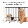 Large Indoor Dog Playpen with Top – 63.7" x 34.2" x 31.7" Black