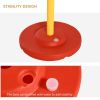 3PCs Portable Pet Agility Training Obstacle Set for Dogs w/ Adjustable Weave Pole, Jumping Ring, Adjustable High Jump